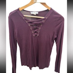 Pink republic long sleeve shirt with detailed front